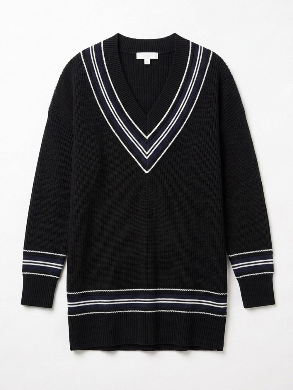 rag & bone Merino Wool Blend Striped Cricket Sweater S
